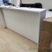 White Reception L-Suite Desk with Transaction Counter